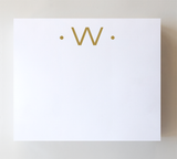 Initial Notepads - Luxe Gold Foil: C