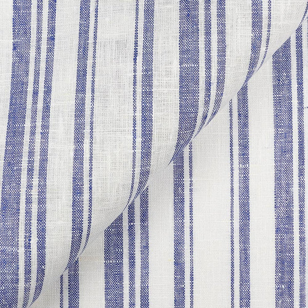 Stripes/ French Blue/White Pinstripe Linen Accent Pillow