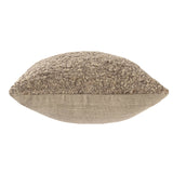 Textured Wool Boucle Decorative Cushion Abstract Distressed: Green