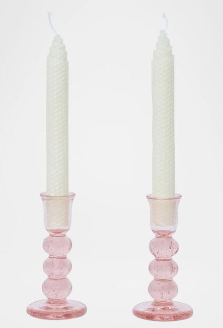 Provence 5" Candlesticks, Set of 2
