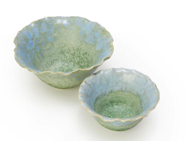 Artisanal Reactive Glaze  Bowls Includes 2 Sizes