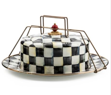 courtly check cake carrier