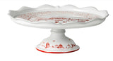Winter Frolic Ruby Cake Stand