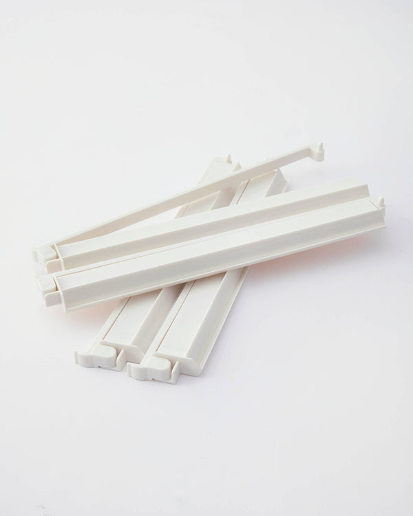 White Acrylic Rack and Pusher Set
