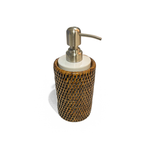 Round Soap Pump: White