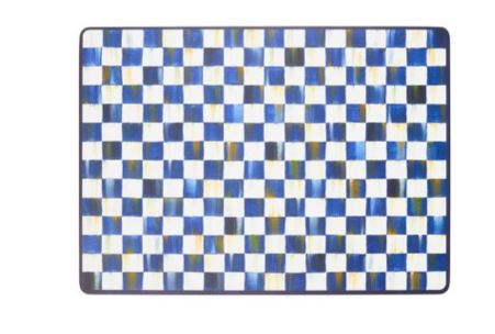 Royal Check Cork Back Placemats, Set of 4