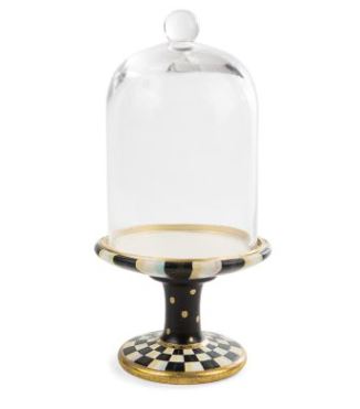 Courtly Check Pedestal with Cloche