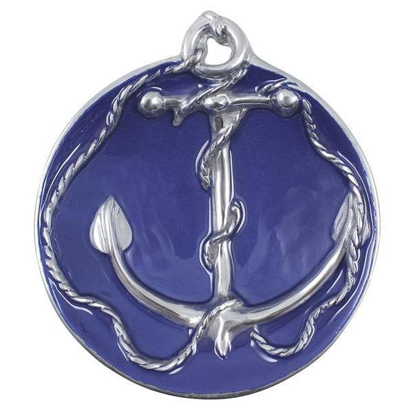 Cobalt Anchor Dip Dish