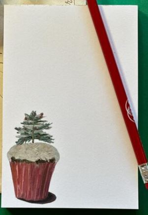 Holiday Cupcake Notepad Le Petit