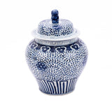 B&W Curly Vine Ancestor Ginger Jar