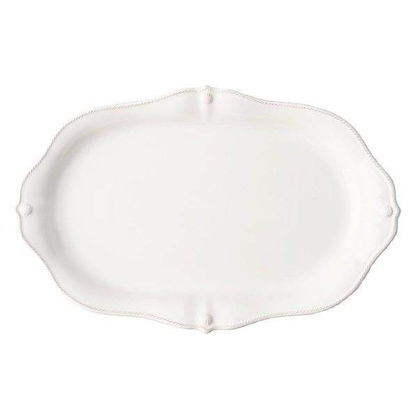 Berry & Thread 20" Platter - Whitewash
