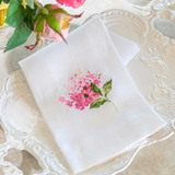 Hydrangea Towel: White (Blue)