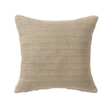 Textured Wool Boucle Decorative Cushion Abstract Distressed: Ivory/Beige