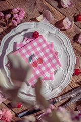 Cherry Vichy Cocktail Napkin