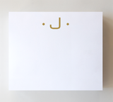Large Gold Foil Initial Notepads: G