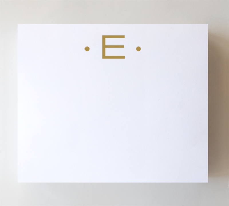 Initial Notepads - Luxe Gold Foil: H