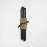 12" Square Taper Handmade Beeswax Candles: Antique