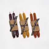9" Twist Taper Handmade Beeswax Candles: Cream