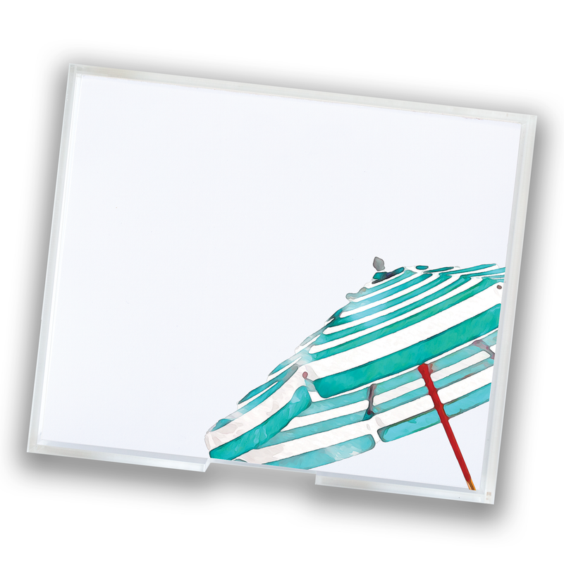 Large Turquoise Umbrella Notepad