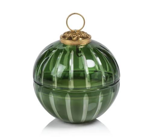 Cut Glass Ornament Scented Candle - Green