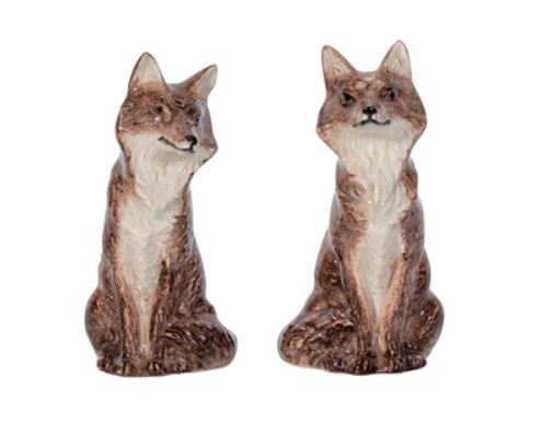 Clever Creatures Fox Salt and Pepper Set/2pc