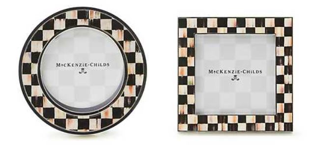 Courtly Check Silver Plated Frames, Set of 2