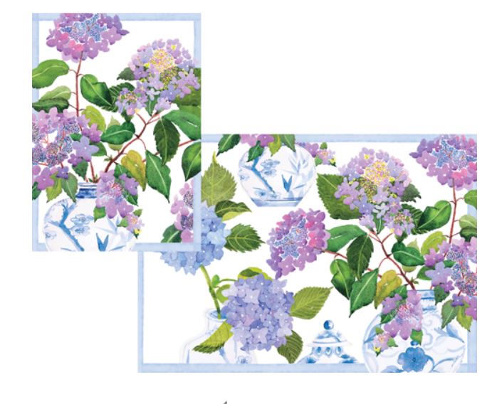 Hydrangeas And Porcelain Assorted Notes 8 In-Gallery