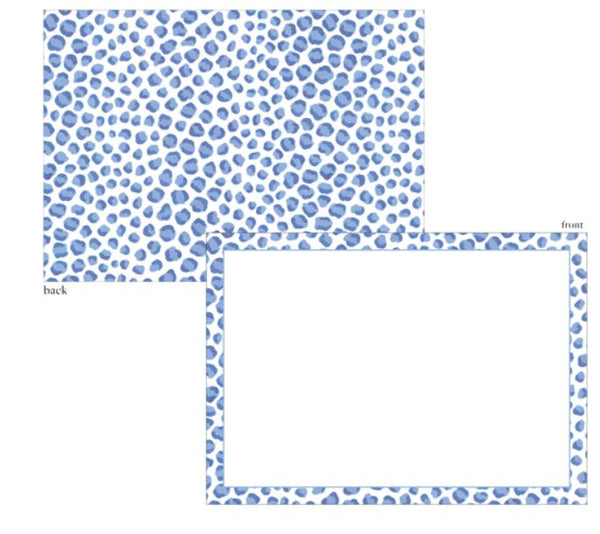 Just Spots Blue Correspondence Cards