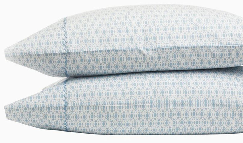 Kama Light Indigo Organic King Pillow Cases