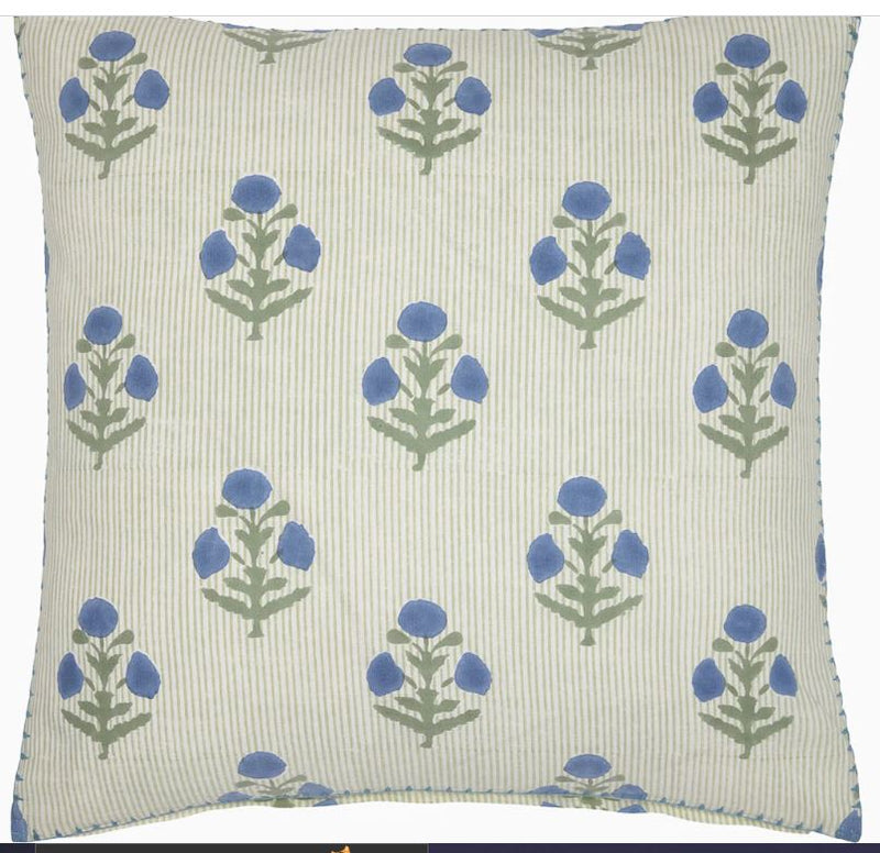 Lucy Azure Decorative Pillow