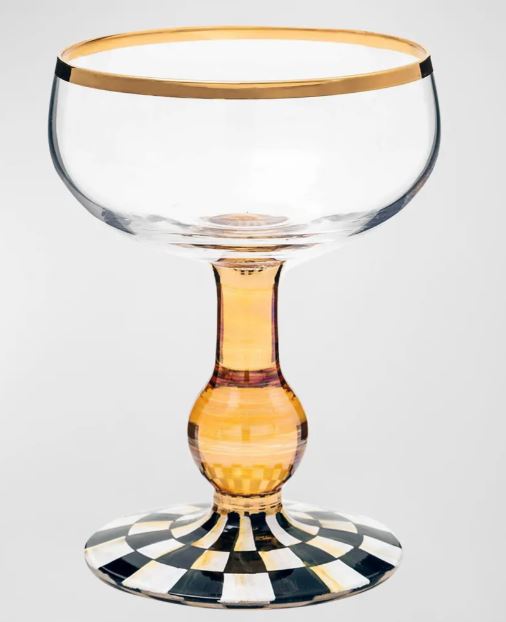 Courtly Check Coupe Glass