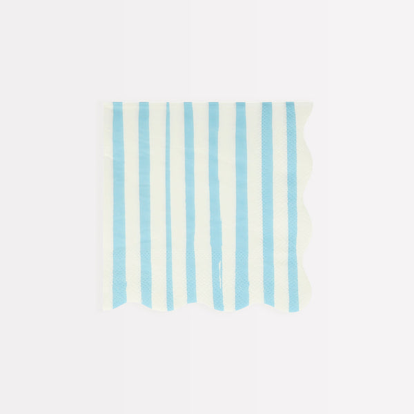 Blue Stripe Small Napkins