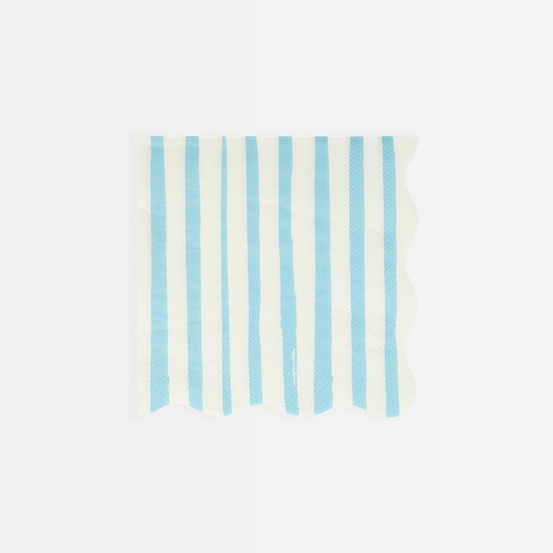 Blue Stripe Small Napkins