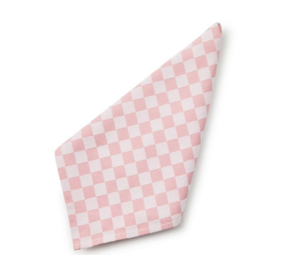 Pink Check Napkin