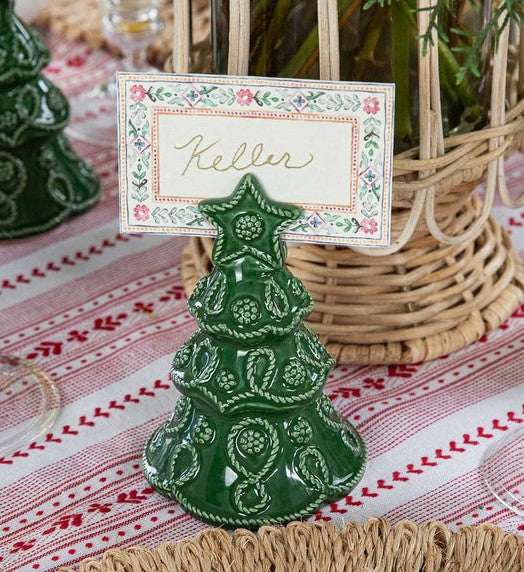 Berry & Thread Tree Place Card Holder Set/4 - Basil