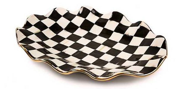 Courtly Check Ceramic Serving Platter