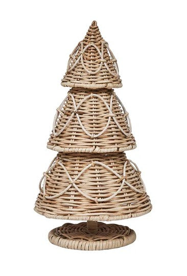 Provence Rattan 16" Tree - Whitewash