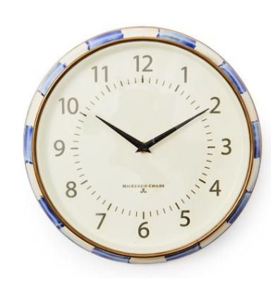 Courtly Check School Wall Clock