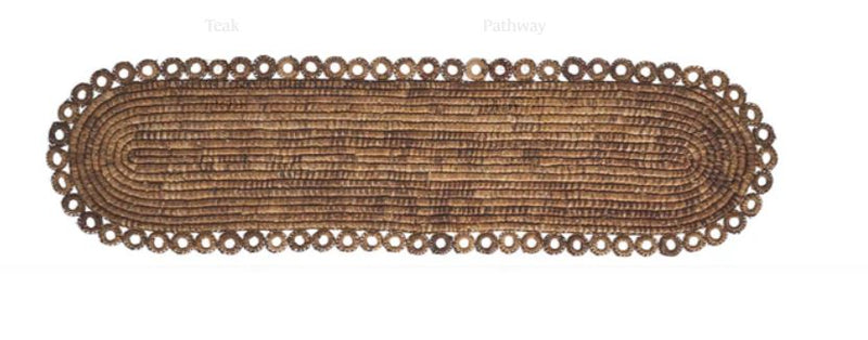 Rustic Ring 16" x 60" Table Runner - Natural