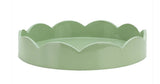 Scalloped Edge Round Tray