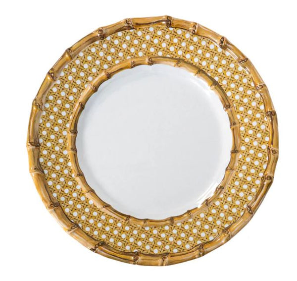 Bamboo Caning Melamine Dessert/Salad Plate