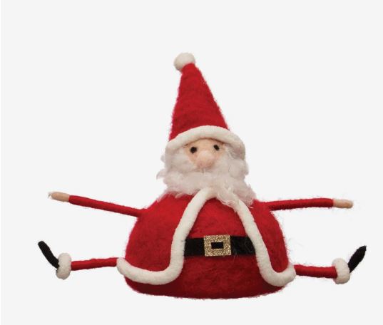 Wool Felt Sitting Santa
