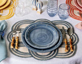 Scallop Stripe Placemat - Chambray