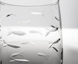 School of Fish Wine Glass