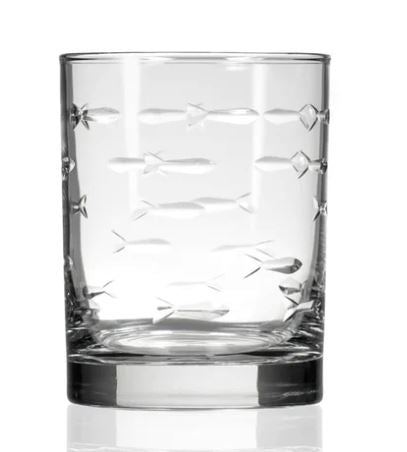 SCHOOL OF FISH DOF GLASS