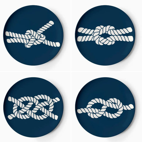 Scrimshaw Melamine Coaster Set of 4