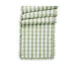 Gingham Ruffle 18" x 90" Table Runner -