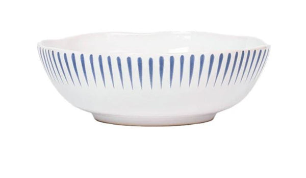 Sitio Stripe Coupe Bowl - Delft Blue