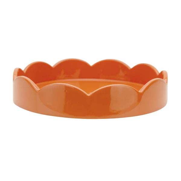 Scalloped Edge Round Tray