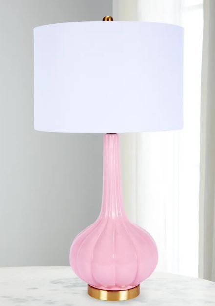 Stella Blush Pink Ceramic Table Lamp